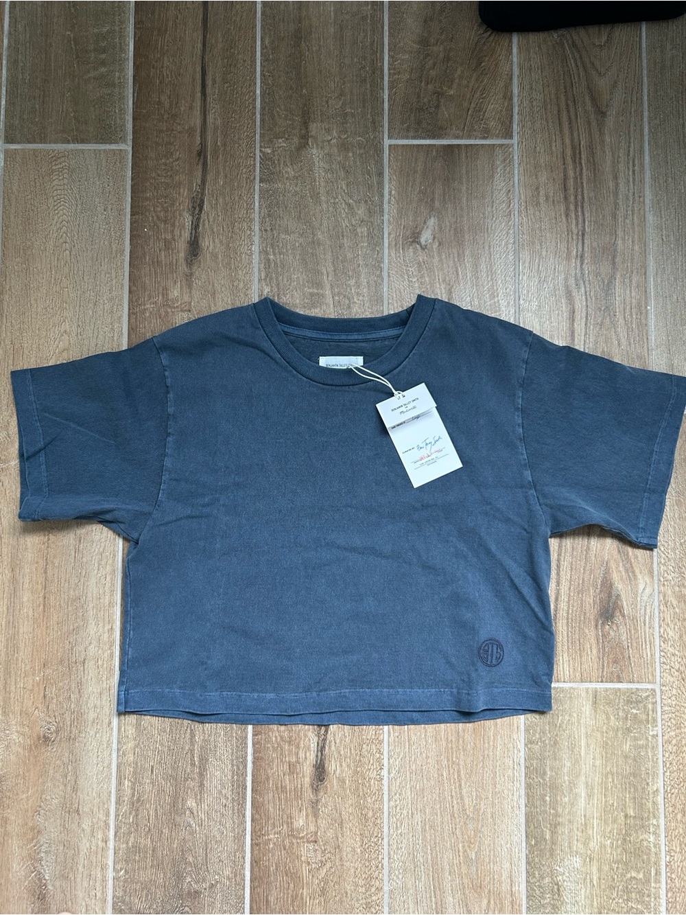 NWT Madewell Navy Crop Tee